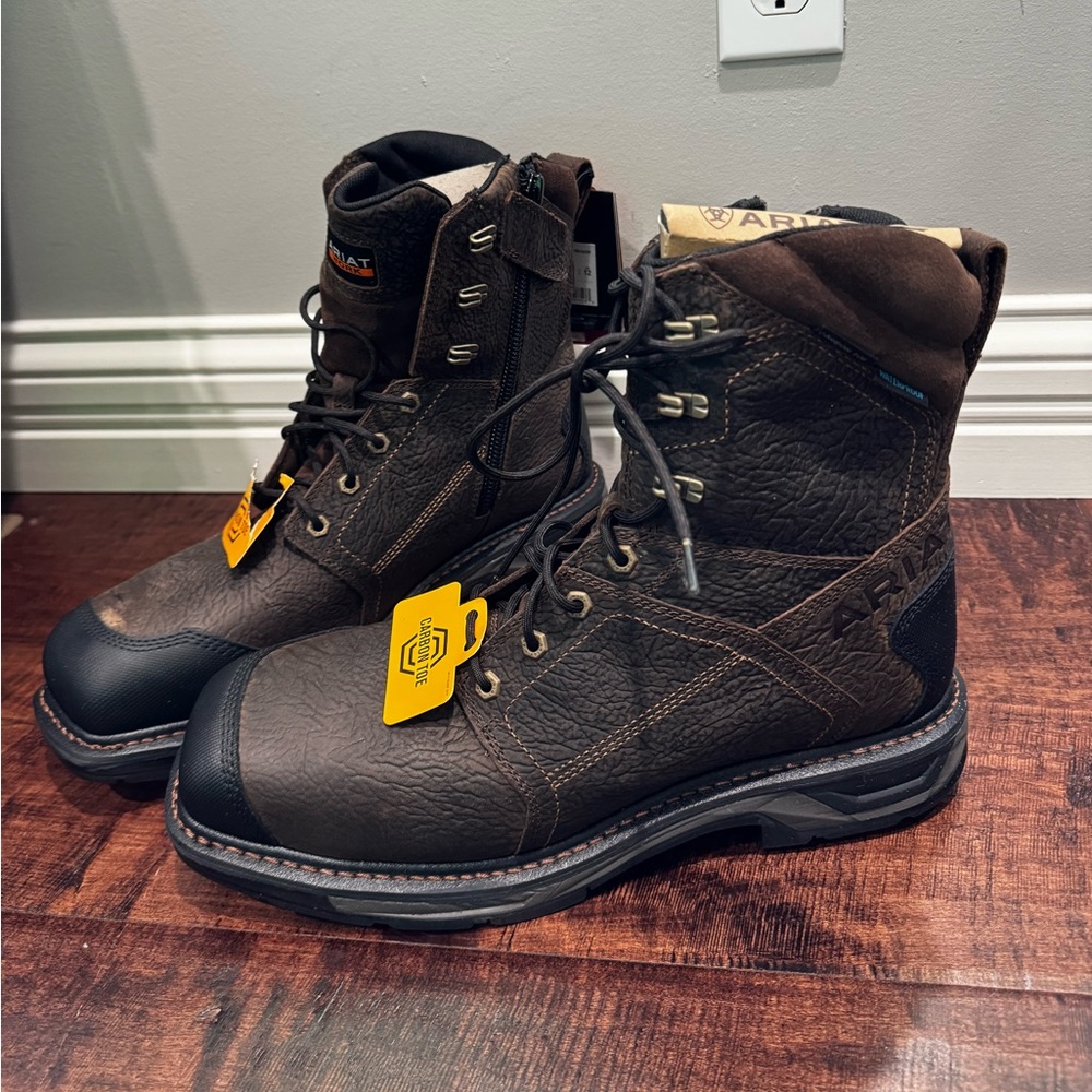 Men’s Ariat WorkHog Zip Carbon Toe Waterproof Boot 13D NWT